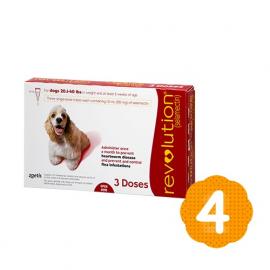 レボリューション中型犬用(体重9.1〜18.2kg)　4箱