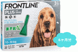 フロントラインプラス | 中型犬用 | 体重10〜20kg | 6本入