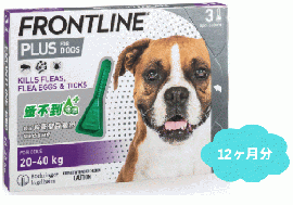 フロントラインプラス | 大型犬用 | 20〜40kg | 12本入