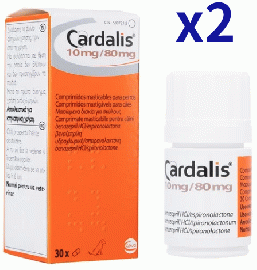カルダリス 10mg/80mg | 30錠x2 | 犬用 | うっ血性心不全 | 慢性変性性弁膜症